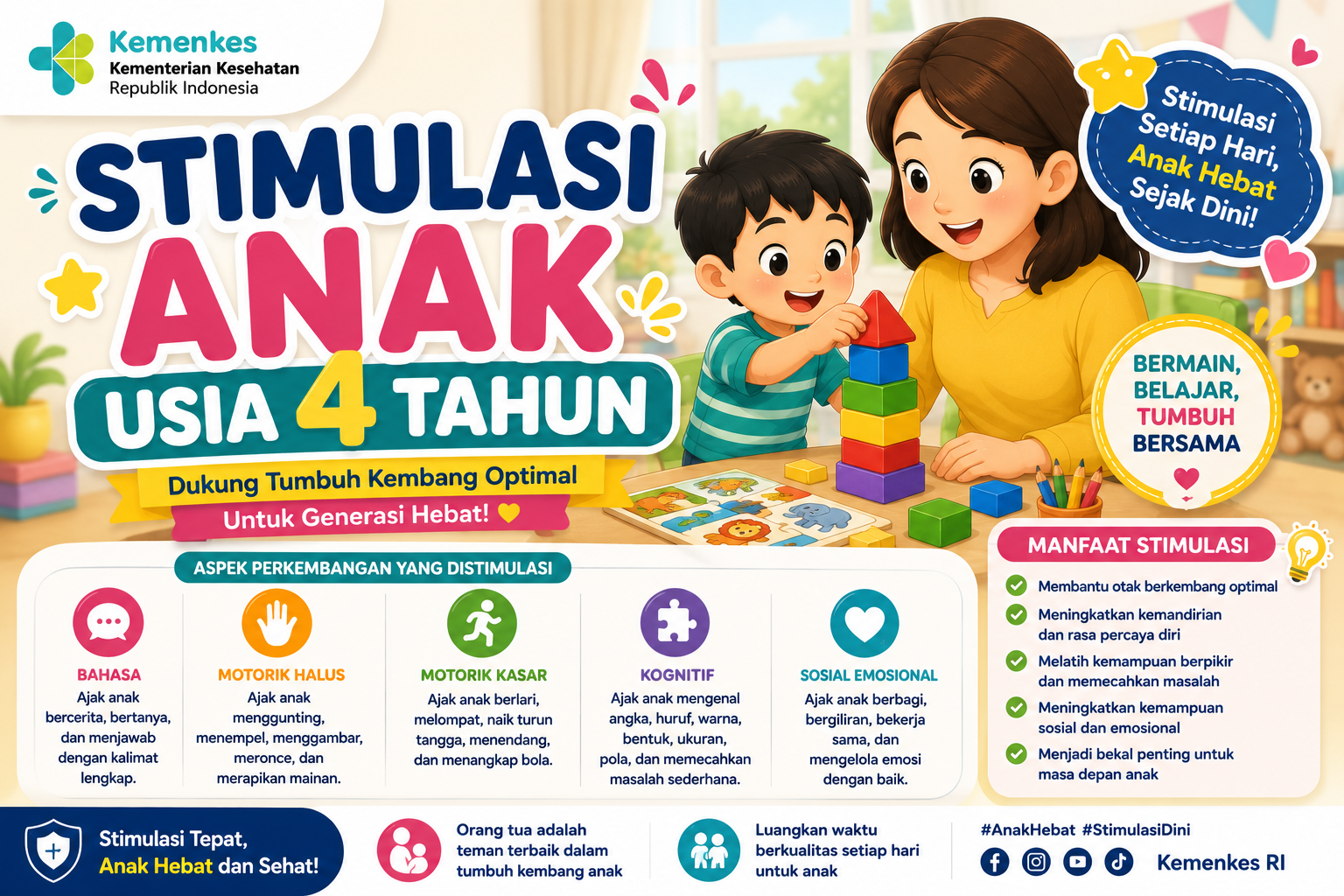 Stimulasi anak usia 4 tahun